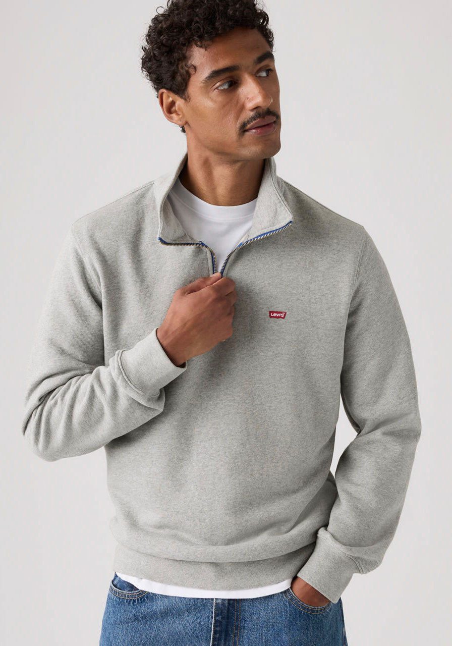 Levi's® Sweatshirt ORIGINAL HM 1/4 ZIP mit Troyer-Kragen und Logo-Stickerei günstig online kaufen