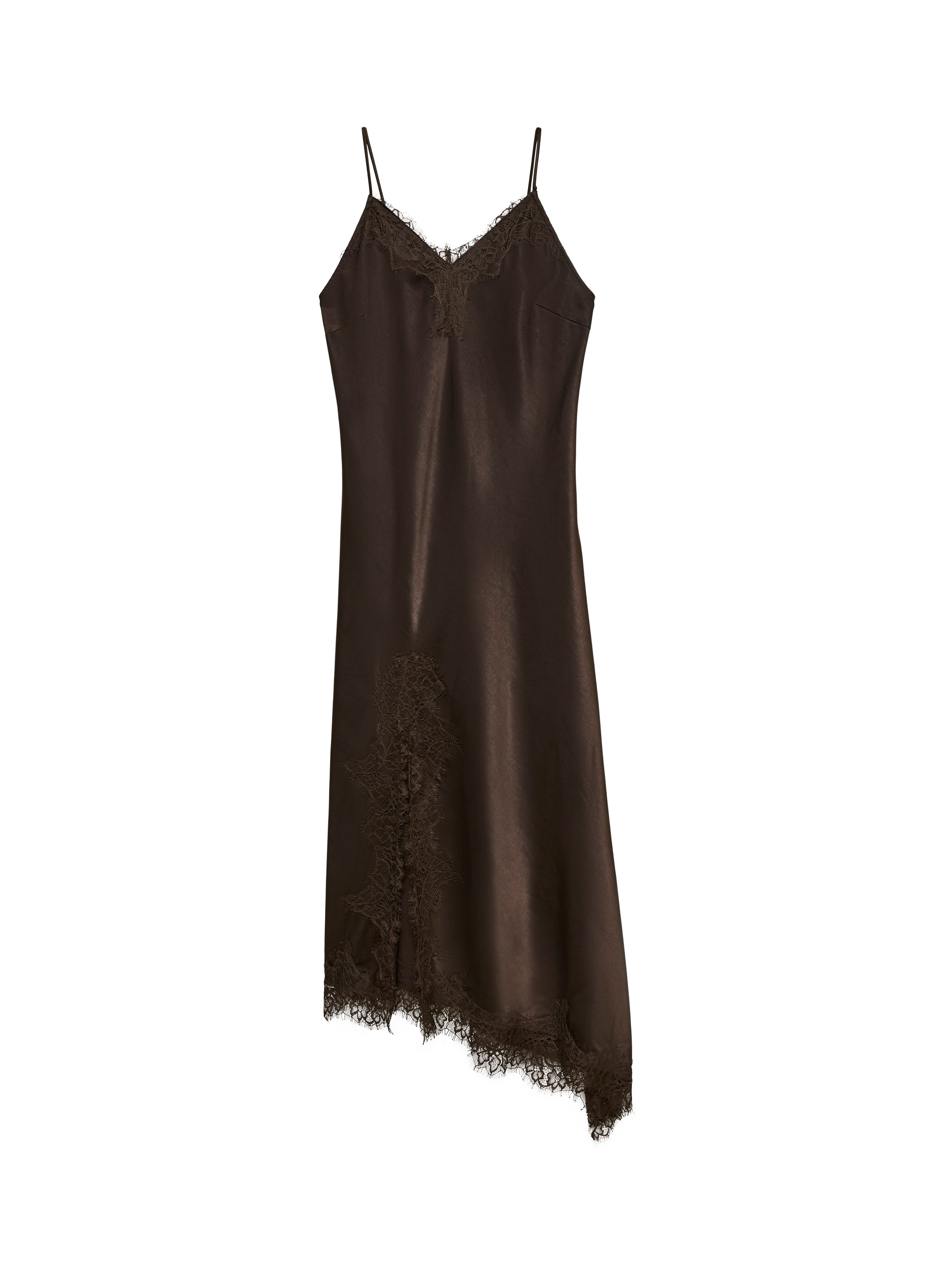Vero Moda Spitzenkleid VMCHARM SINGLET 7/8 LACE DRESS WVN BOO Viskosemischung, regular fit, Spitze