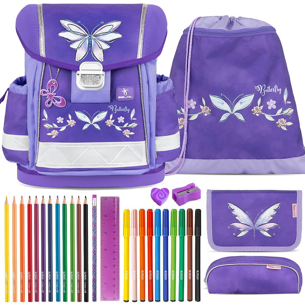 Schulranzen Set Classy 10-teilig 2026 Mädchen Starlight Wings Butterfly
