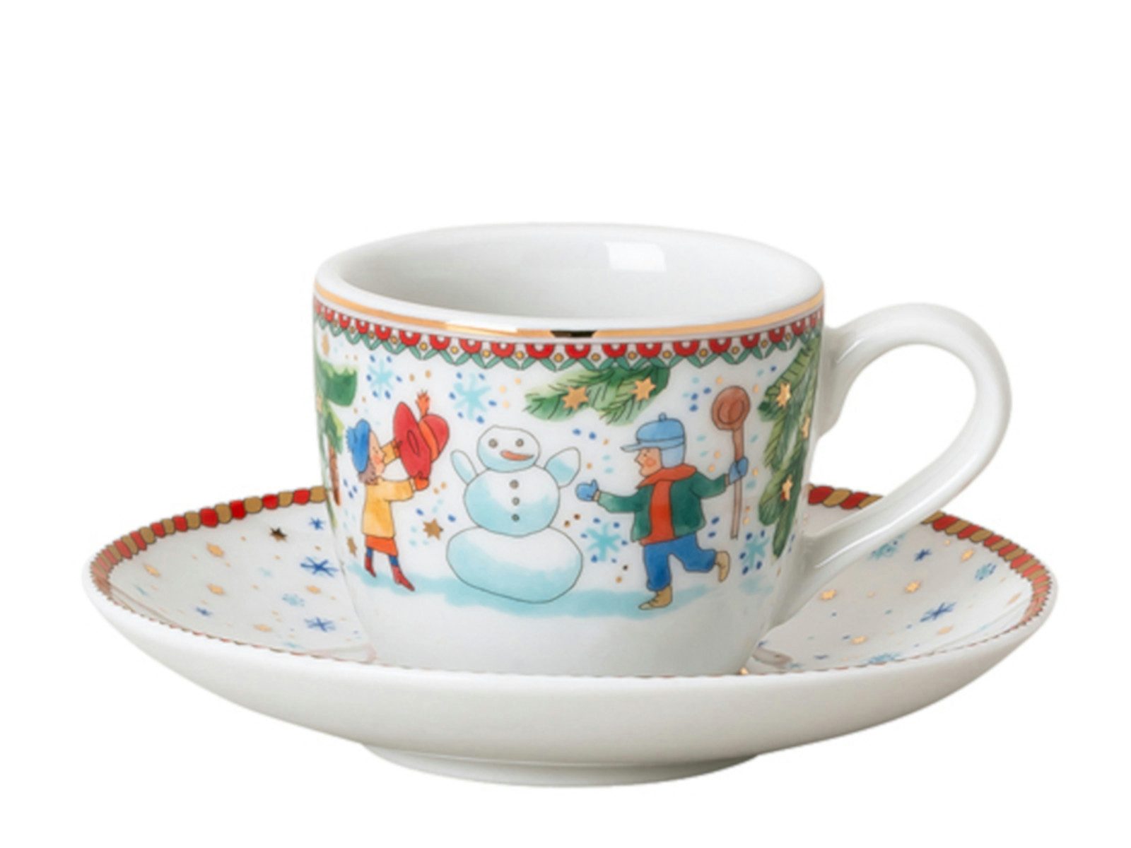 Hutschenreuther Espressotasse Sammelkollektion 2025 Weihnachtsspiele Espressotasse 2tlg, Porzellan