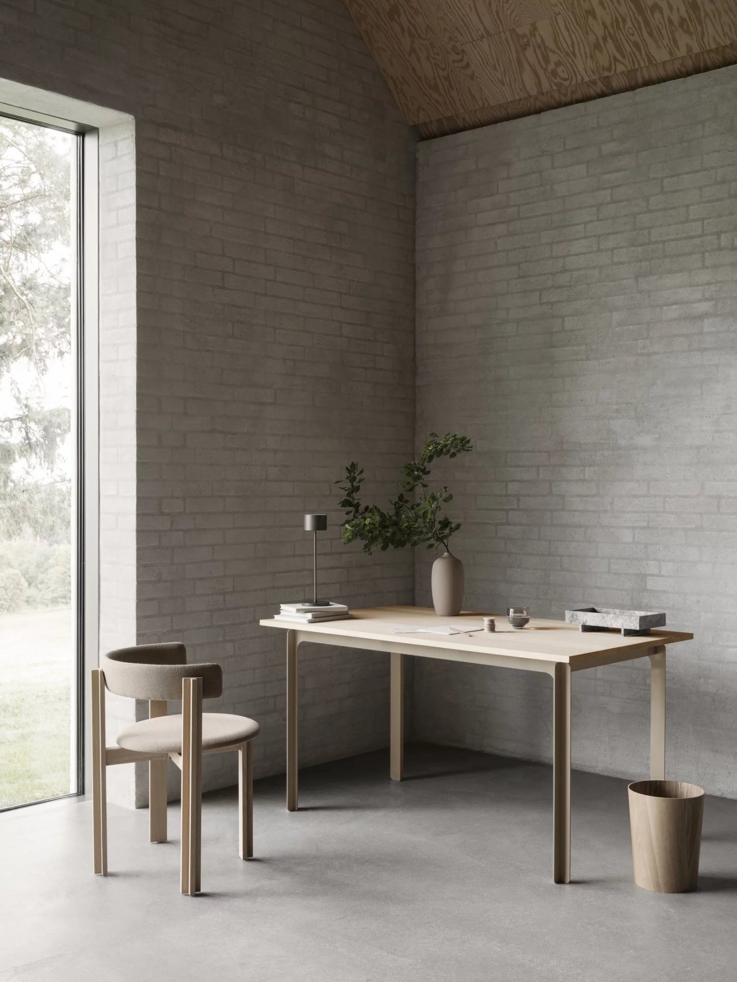 blomus Papierkorb -WILO- Papiereimer: Natürliches Design in Holzoptik für das Office, Hochwertig, Holzoptik, Platzsparend, Modernes Design, Zeitlos