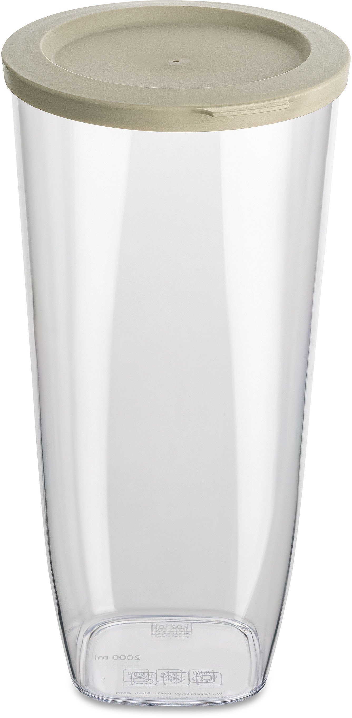 KOZIOL Vorratsdose CONNECT DRY STORAGE L, Kunststoff, (1-tlg), aus biozirkulärem Material, spülmaschinengeeignet,melaminfrei, 2 L