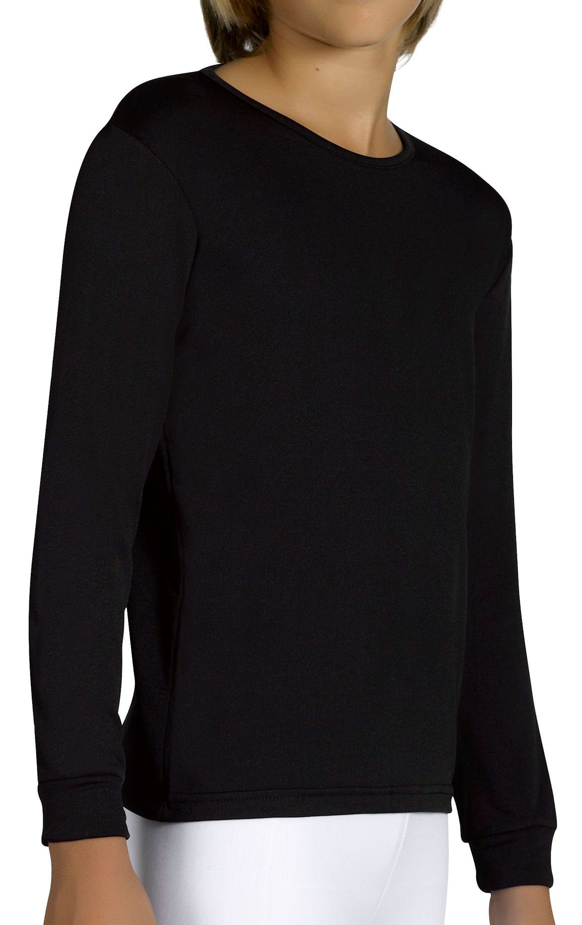 YSABEL MORA Unterhemd Ysabel Mora Kinder Thermo Unterhemd Langarm schwarz (Set, 1-St., Garnitur)