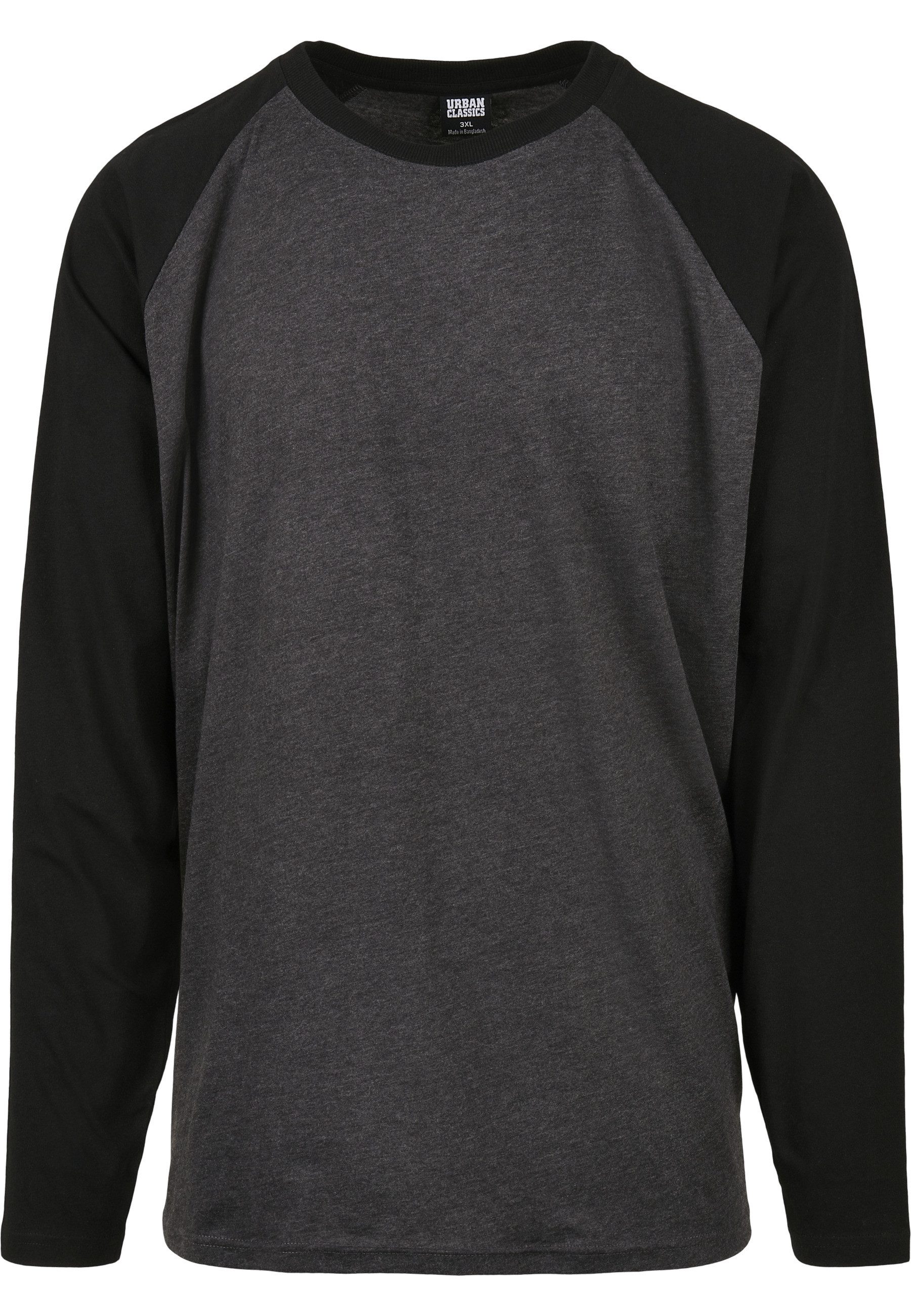 URBAN CLASSICS Langarmshirt Urban Classics Herren Raglan Contrast LS (1-tlg)