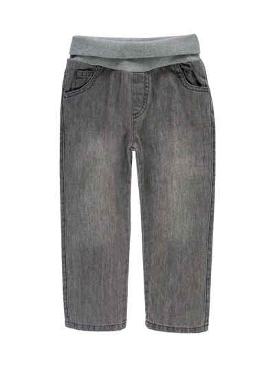 Esprit Regular-fit-Jeans Jeans mit Ripp-Bund, 100% Bio-Baumwolle