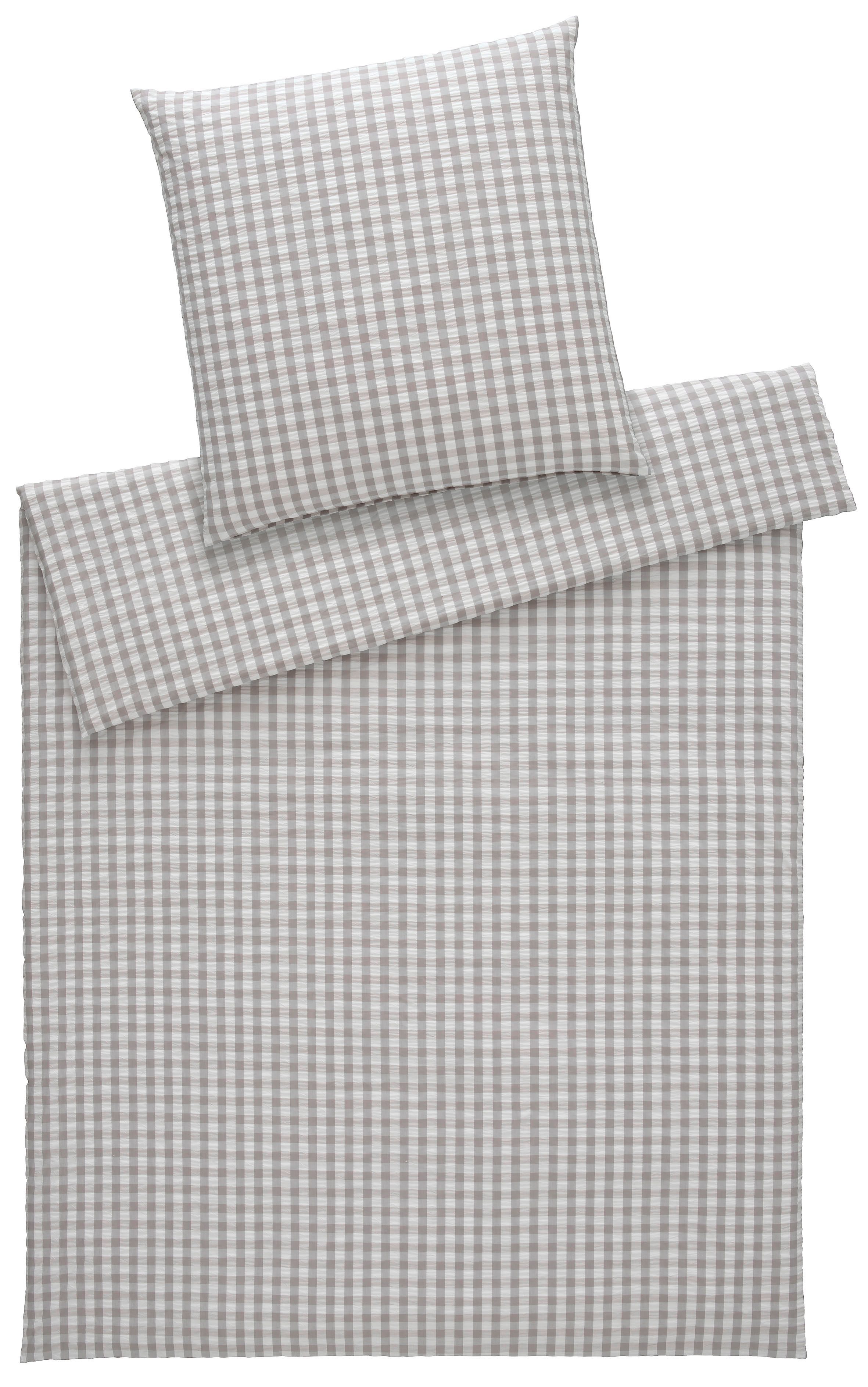 Elegante Bettwäsche Lilly, Seersucker, 2 teilig, angenehmes Hautgefühl