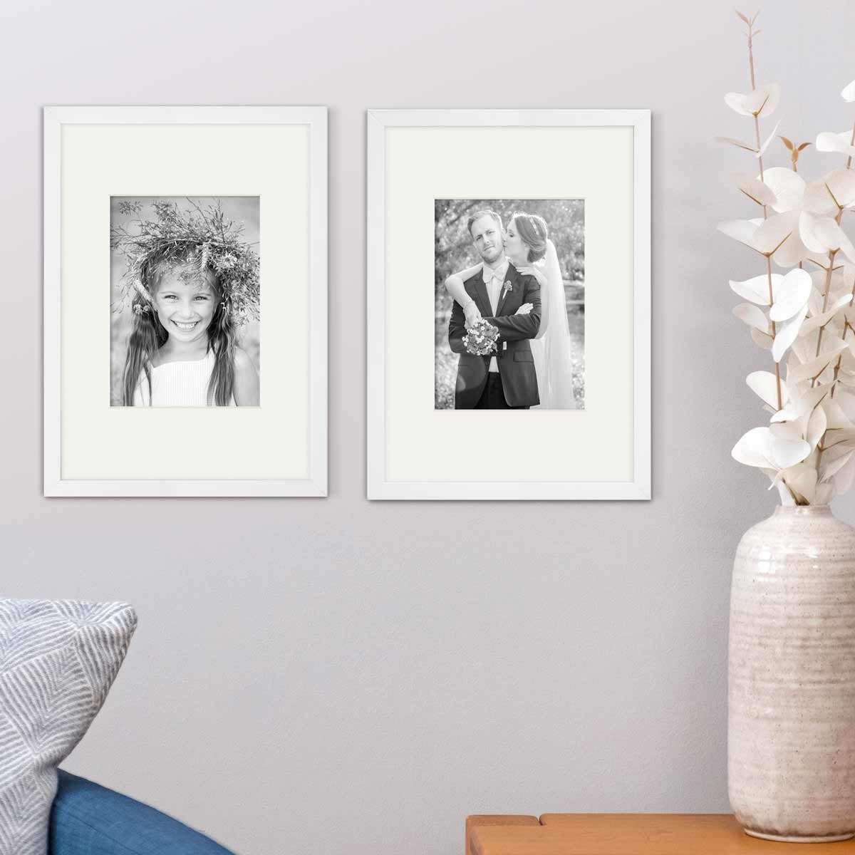 PHOTOLINI Bilderrahmen 2er Set Echtholz mit günstig online kaufen