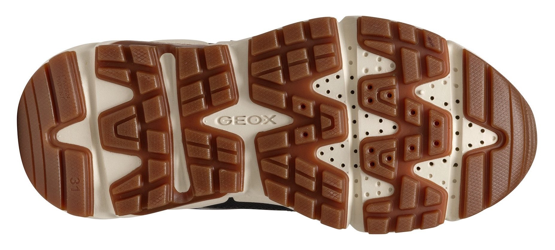 Geox J FLEXYPER PLUS BOY ABX Winterboots Sneaker mit Geox Spezial Membrane, Größenschablone zum Download