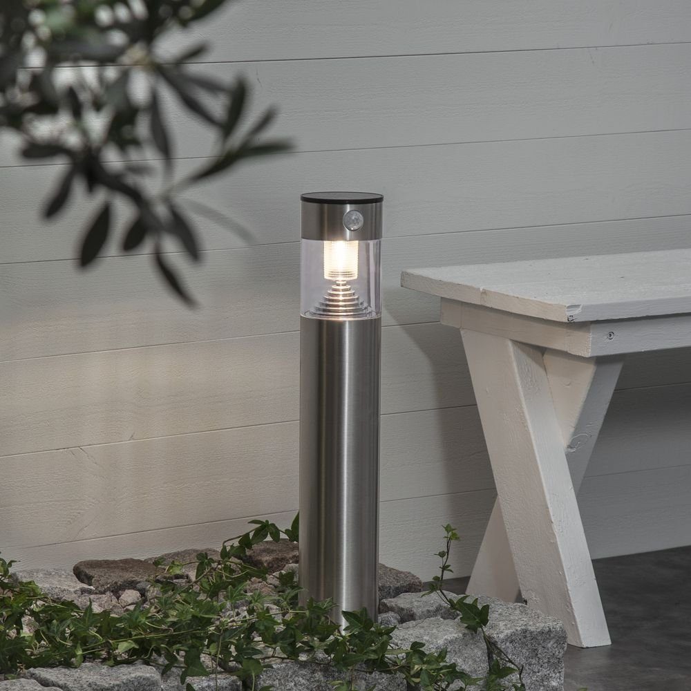clicklicht Gartenleuchte »LED Solar Wegeleuchte Marbella in Silber