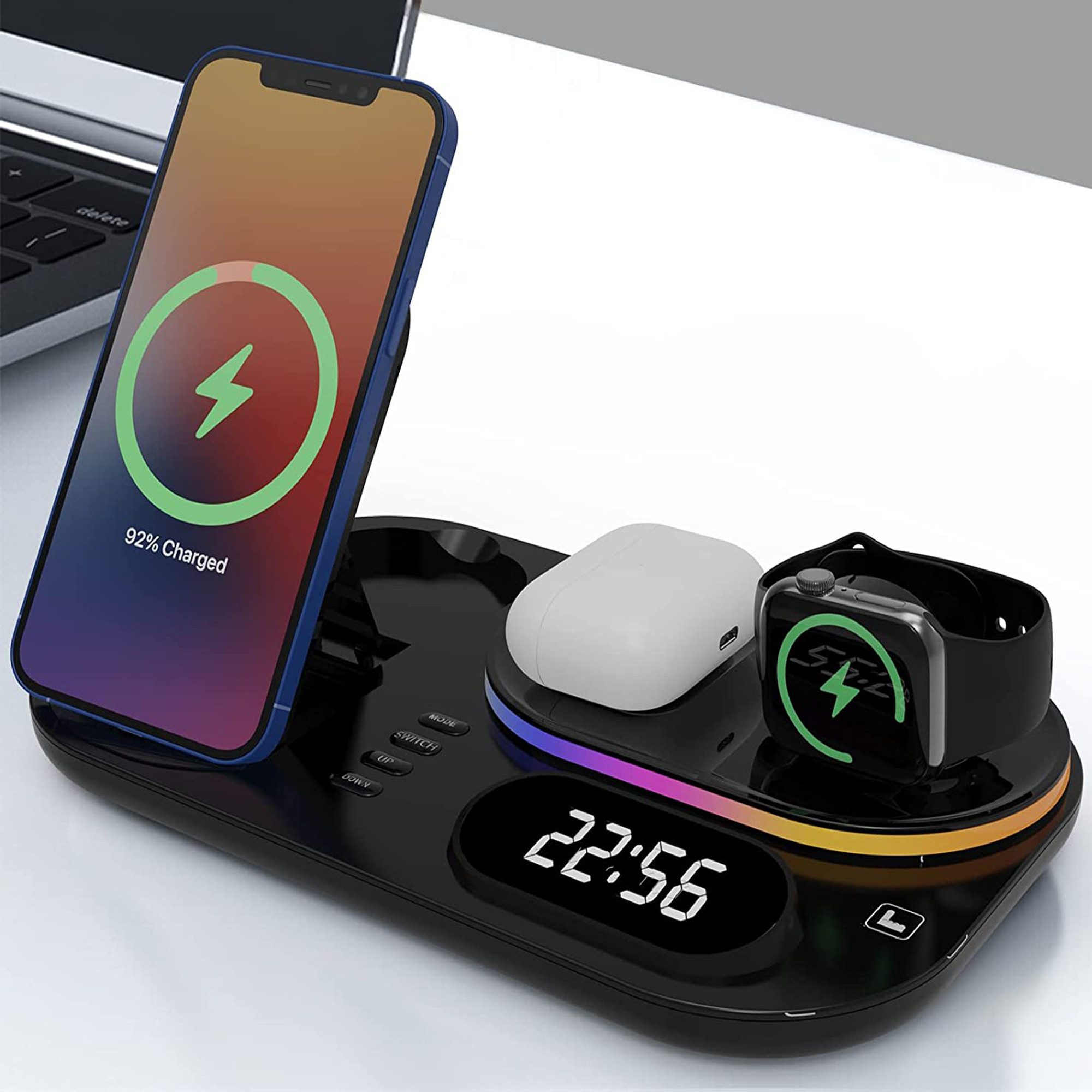 Kabelloses Ladegerät,Induktive Ladestation,Fast Wireless Charger Induktions-Ladegerät