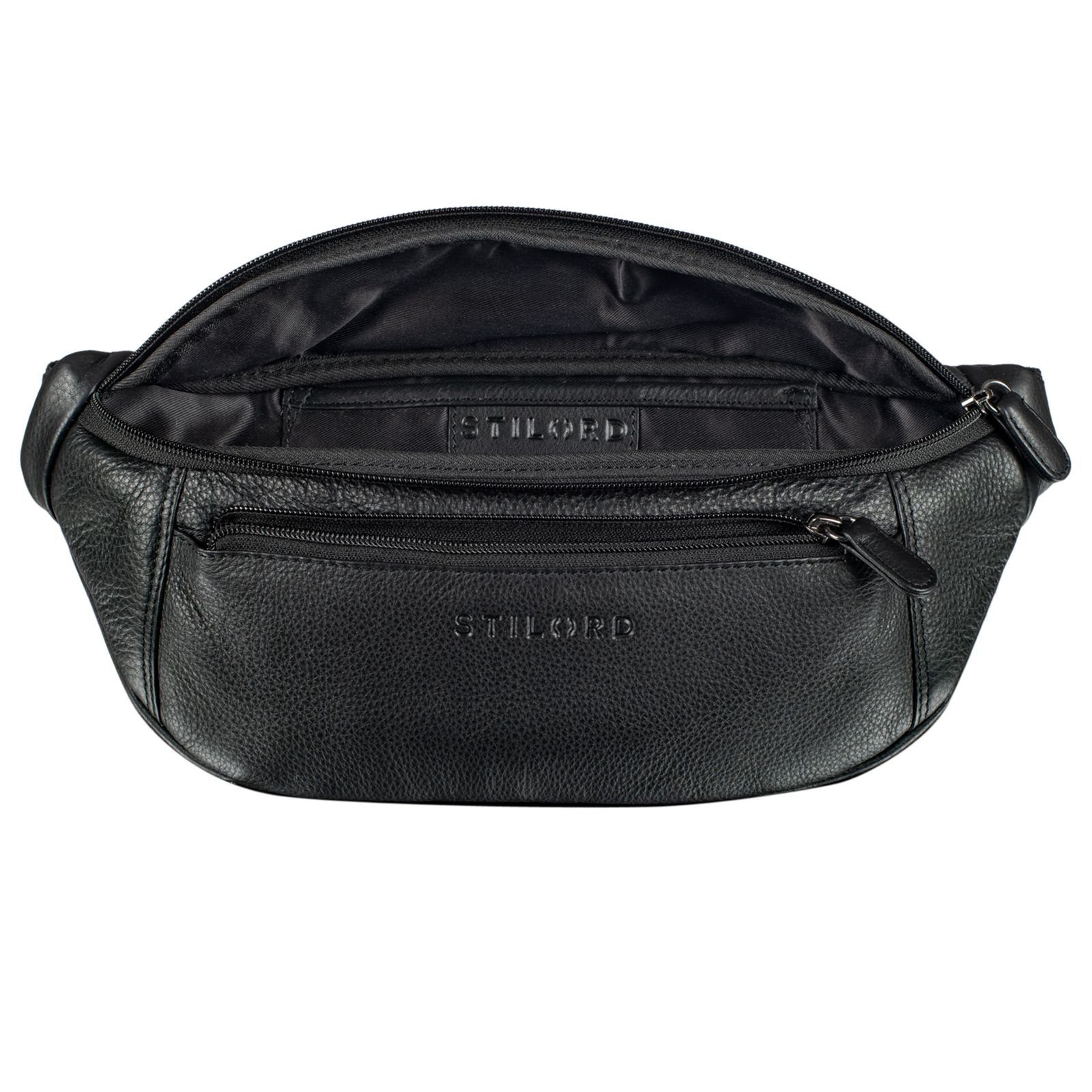 STILORD Bauchtasche "Bryce" Bauchtasche Leder Gürteltasche Vintage – Bild 4 von 5