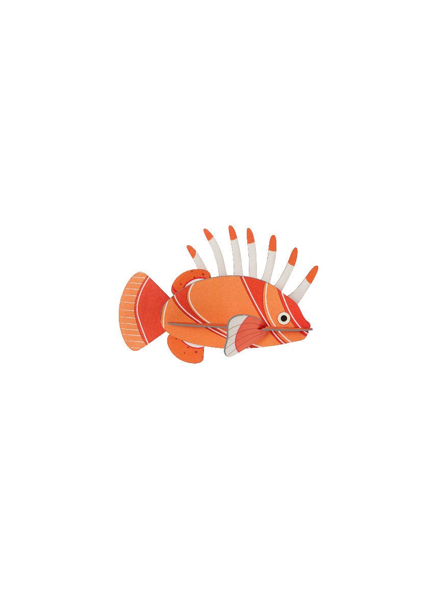 studio ROOF Wanddekoobjekt 3D Rotfeuerfisch (1 günstig online kaufen