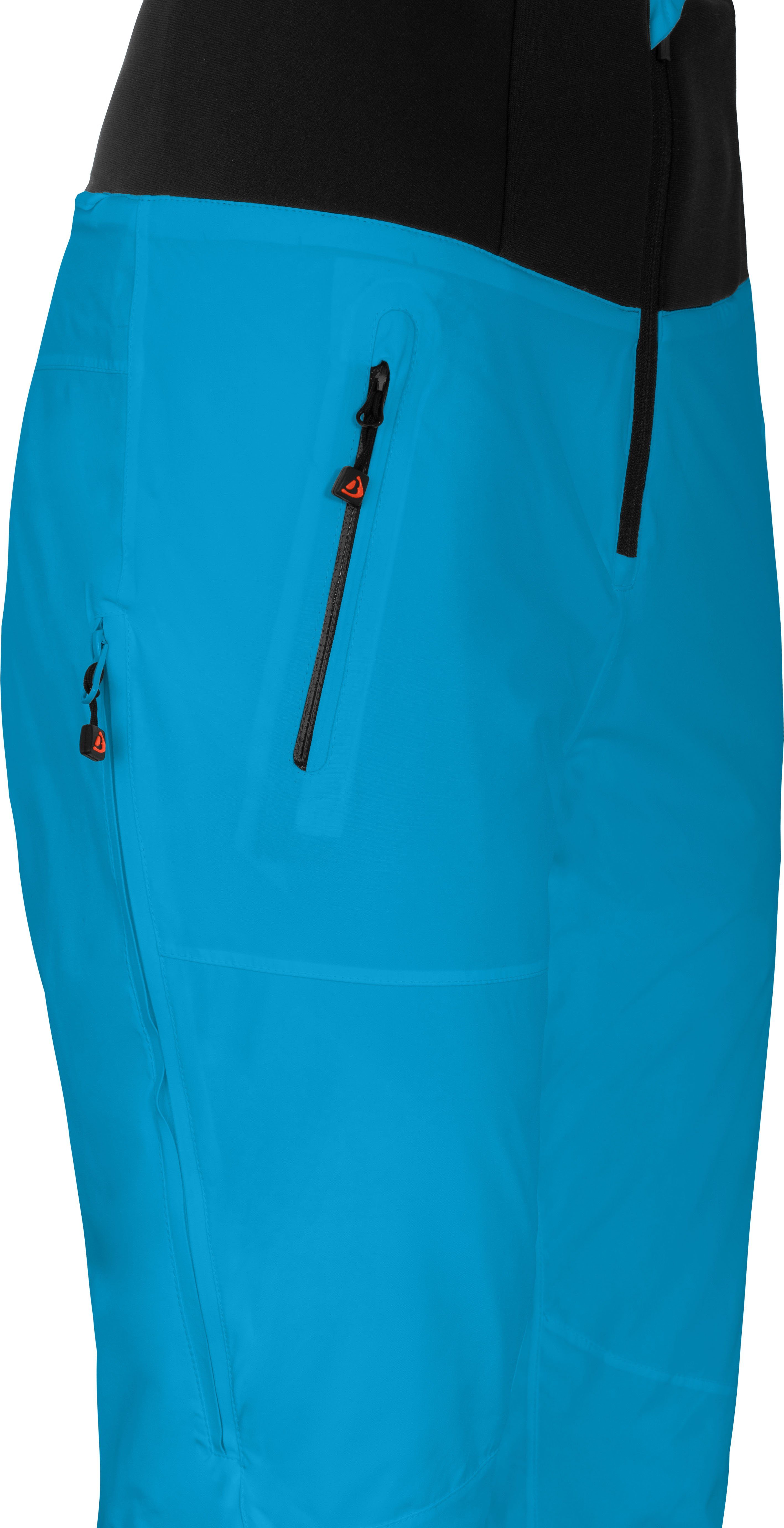 Bergson Skihose MIEN Slim Damen Skihose, wattiert, 20000 mm Wassersäule, Kurzgrößen, Ozean blau