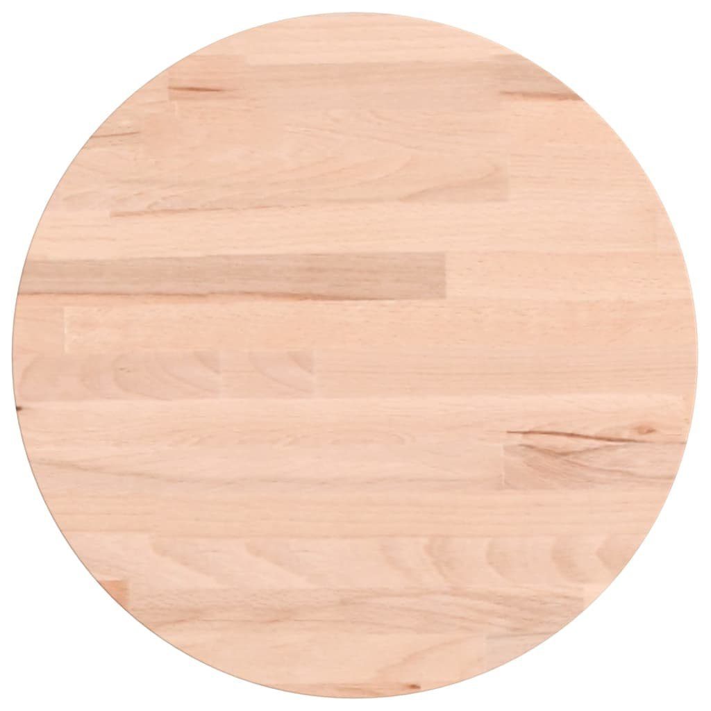furnicato Tischplatte Ø30x1,5 cm Rund Massivholz Buche (1 St)