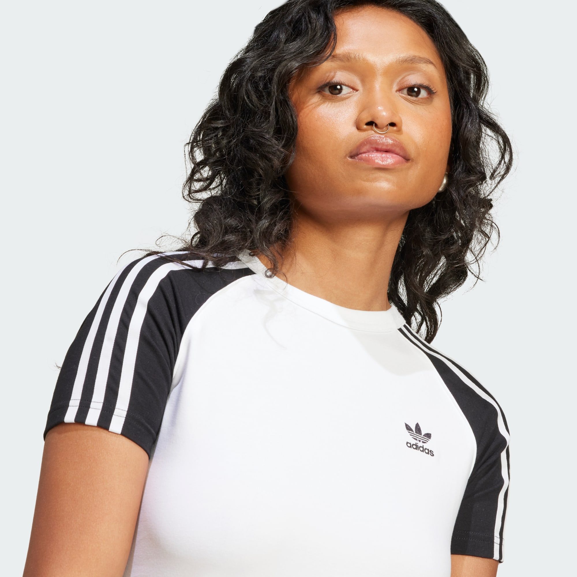adidas Originals T-Shirt ADICOLOR 3-STREIFEN RAGLAN SLIM T-SHIRT (1-tlg)