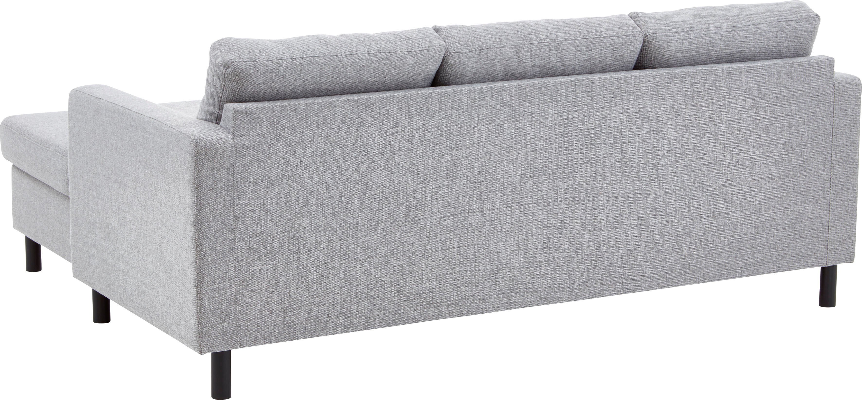 ATLANTIC home collection Ecksofa Raum beidseitig montierbar im Ecksofa, Tea, Recamiere frei stellbar und