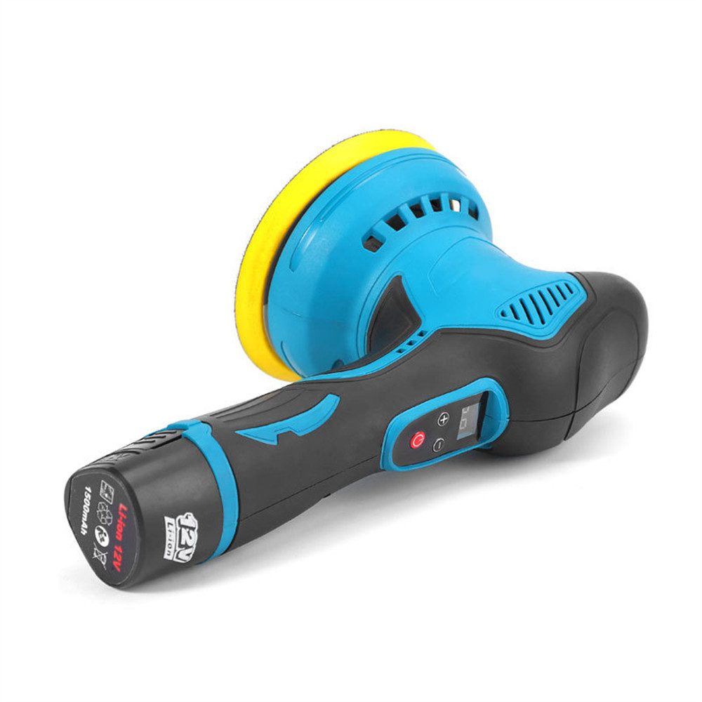 Insma Cordless Car Polisher, 8-Speed, with LED Display and 1x Battery