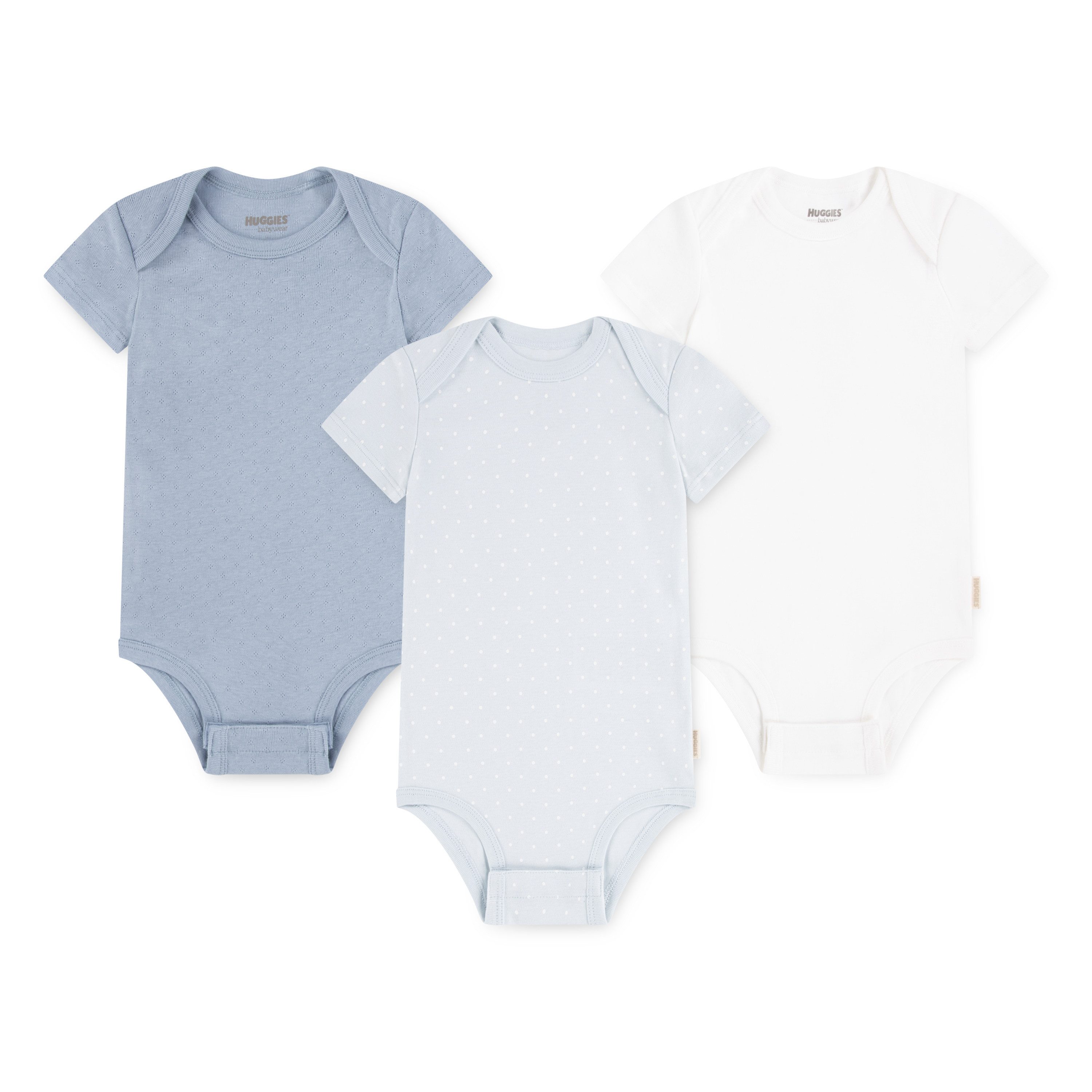 HUGGIES babywear Body HUGB 3PK BODYSUIT (Packung, 3-tlg) aus Baumwolle