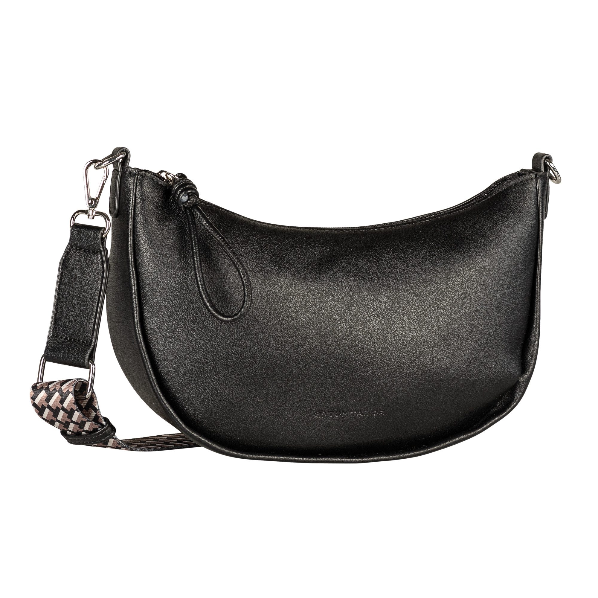 TOM TAILOR Handtasche Tatiana, fein gewebter dreifarbiger Gurtband mit harmonischem „T“´Logodruck