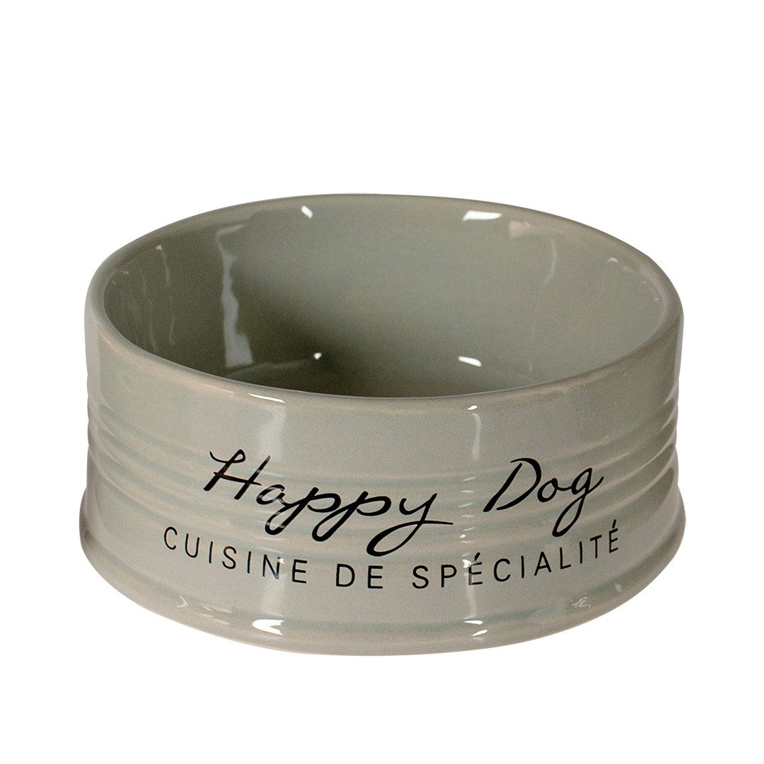 DUVO+ Napf Duvoplus Futternapf Stone Happy Dog - grau Fassungsvermögen