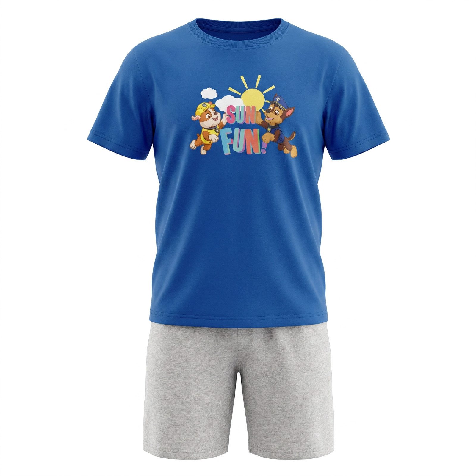 PAW PATROL Schlafanzug Paw Patrol Kinder Jungen Schlafanzug Pyjama kurz Nachtwäsche 98-116