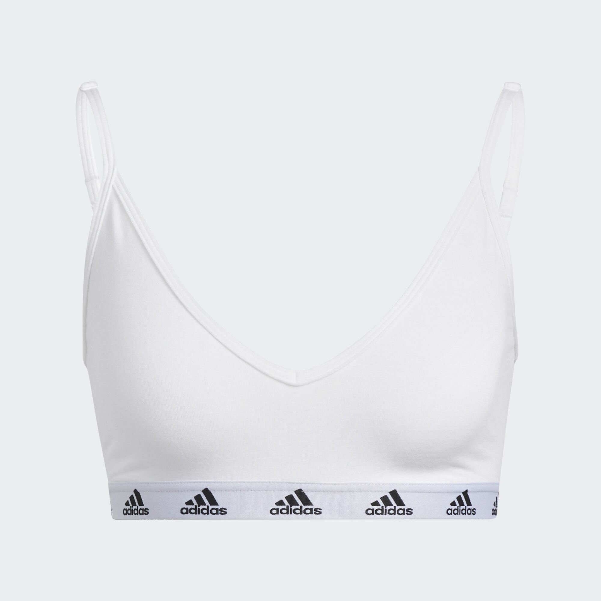 adidas Performance Sport-BH White Black SPORT-BH ADIDAS / PUREBARE LIGHT-SUPPORT