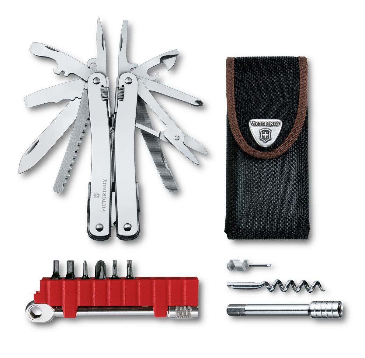 Victorinox Taschenmesser Swiss Tool Spirit X Plus Ratchet, silber | Taschenmesser