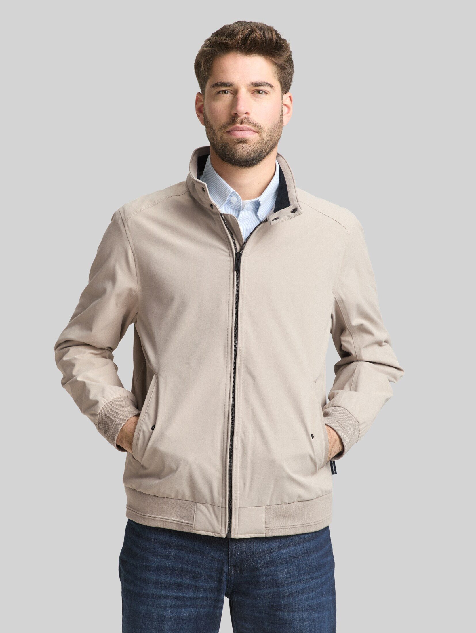 TOM TAILOR Outdoorjacke Jacken Harrington Jacke aus wasserabweisendem Material