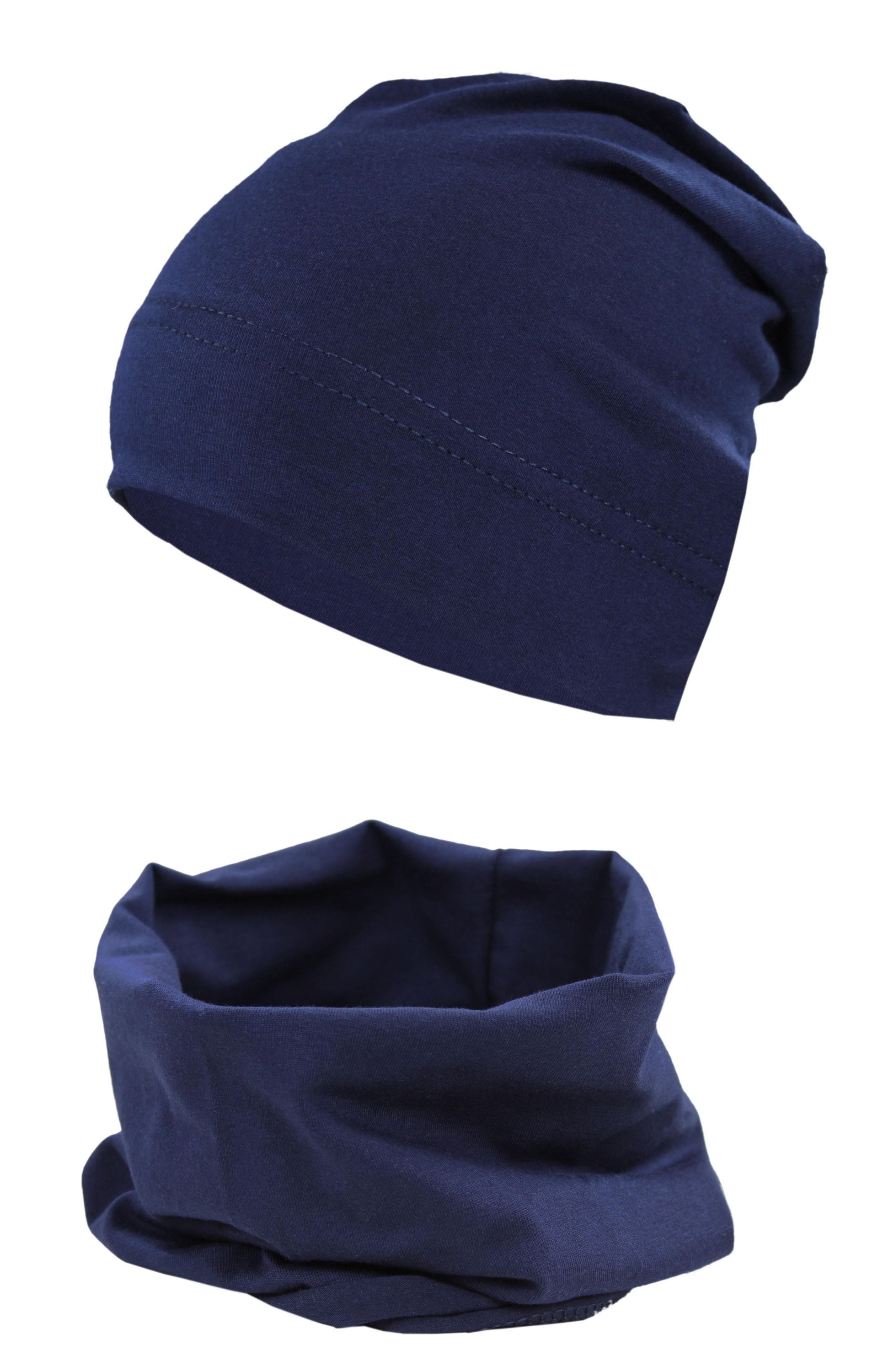 TupTam Beanie TupTam Jungen Beanie Mütze und Schlauchschal 2er Set