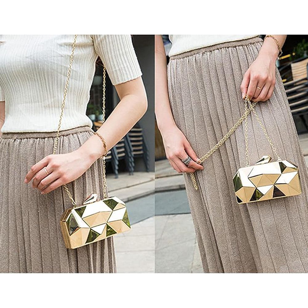 Coonoor Clutch Clutch Abendtasche für Damen, kleine Umhängetasche,Taschen aus Strass (Weihnachts- und Neujahrsgeschenk für Familie und Freunde), Kupplung für Zeremonie, Hochzeit/Party/Abschlussball