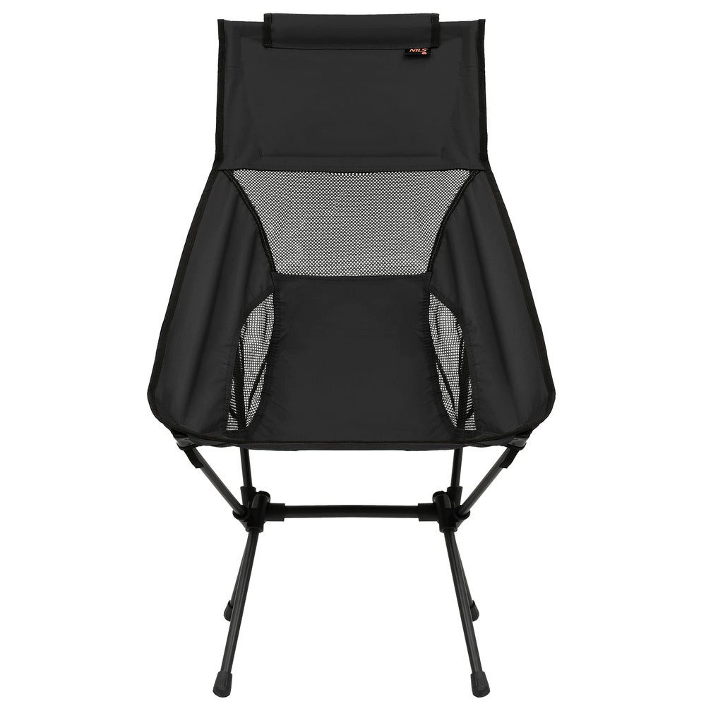 NILS CAMP Klappstuhl Campingstuhl Faltstuhl Anglerstuhl (Spar-Set, 1 St), faltbar, leicht, hohe Rückenlehne, Tragetasche