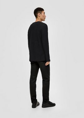 s.Oliver Langarmshirt Longsleeve in Slub-Yarn-Qualität