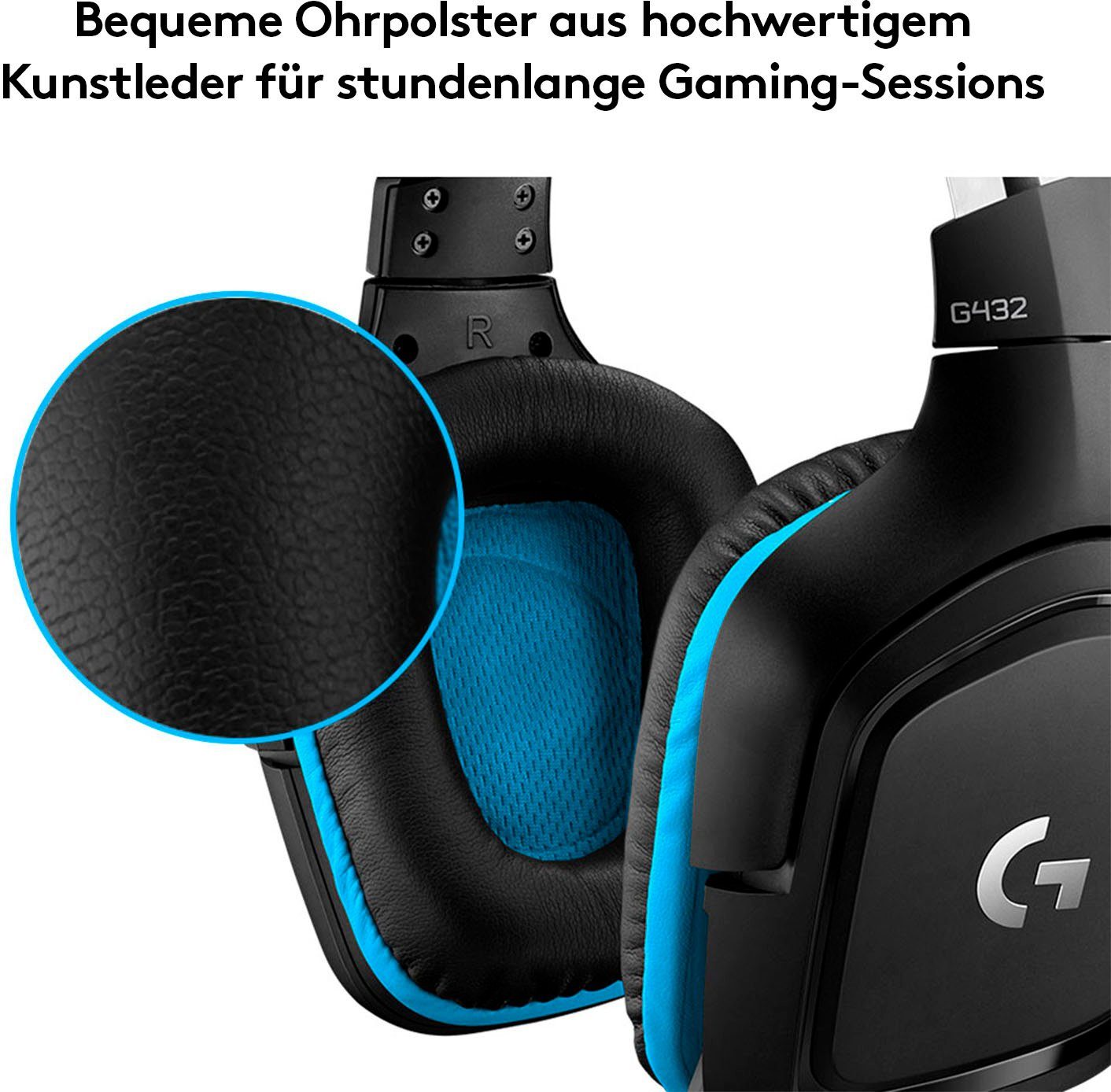 G - EMEA - LEATHERETTE Gaming-Headset Logitech G432