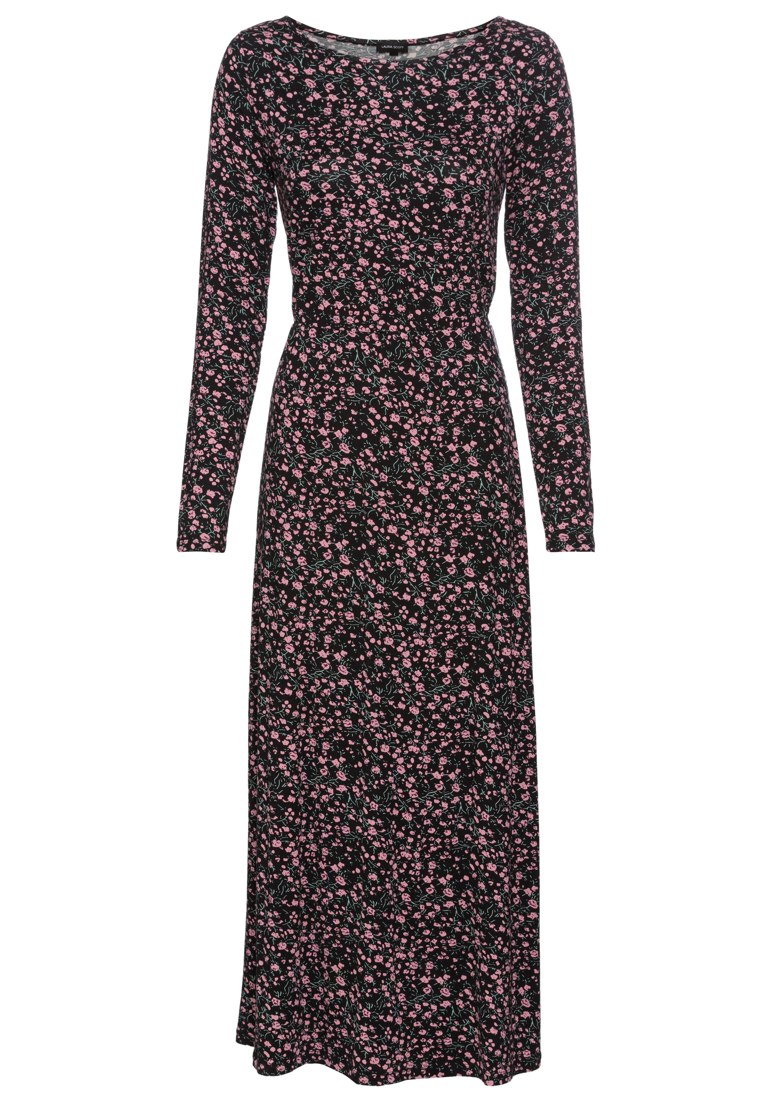 Laura Scott Jerseykleid in modischer Midilänge. Reduzierter Preis € 34,99. Unverbindliche Preisempfehlung € 49,99, (€ 34,99 pro 1 Stk)