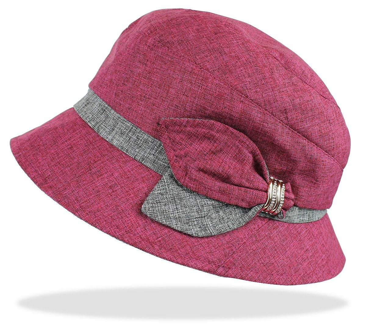 dy_mode Fischerhut Damen Bucket Hat BM102-Pink weicher Fischerhut Bucket Hat Schirmmütze Anglerhut