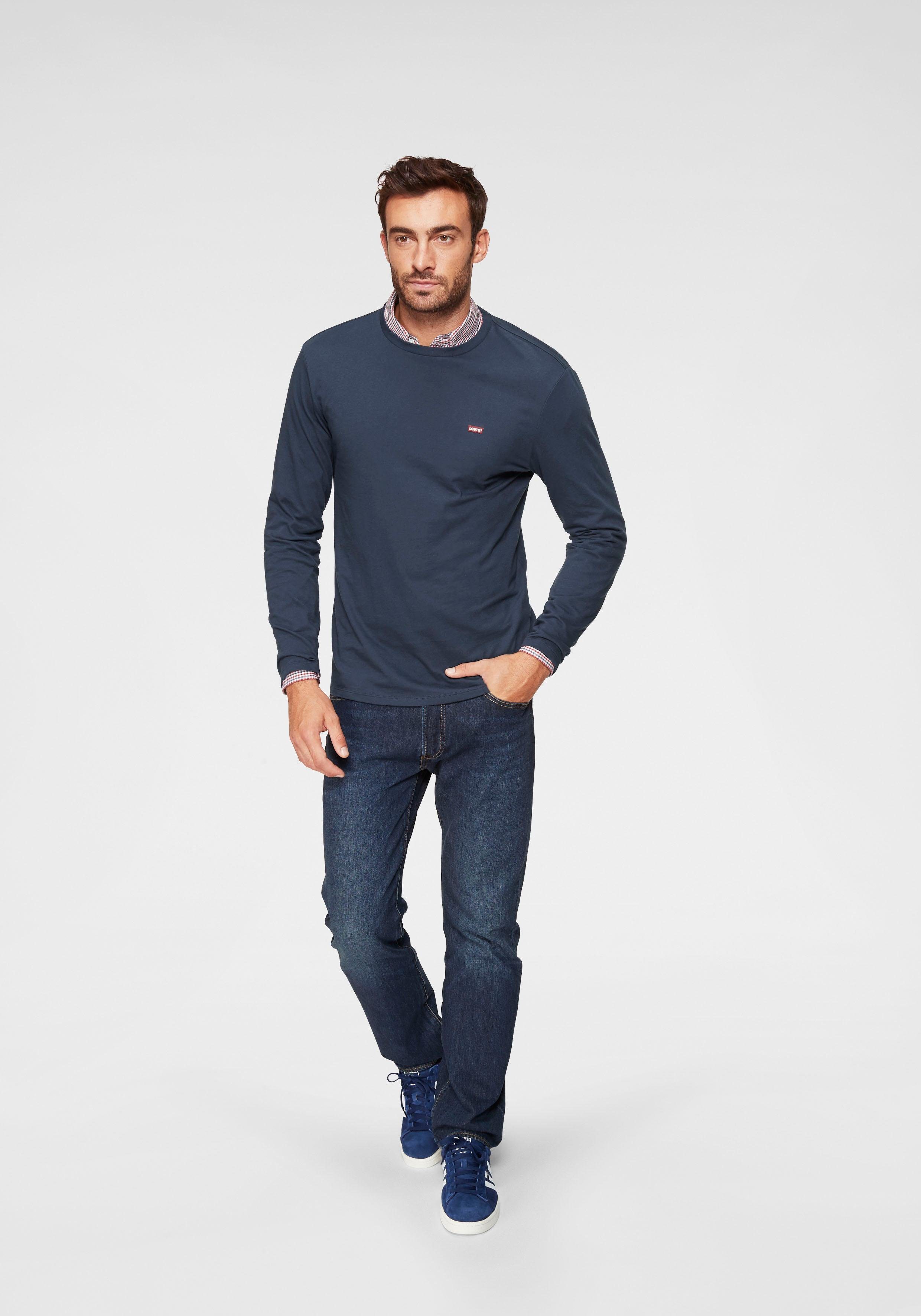 Langarmshirt Levi's® Logo-Applikation mit navy