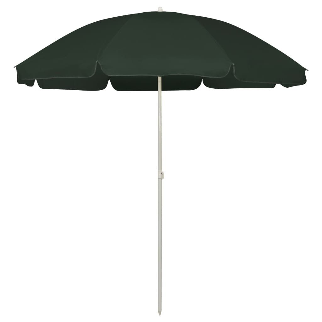 vidaXL Sonnensegel Strandschirm Grün 240 cm, günstig online kaufen