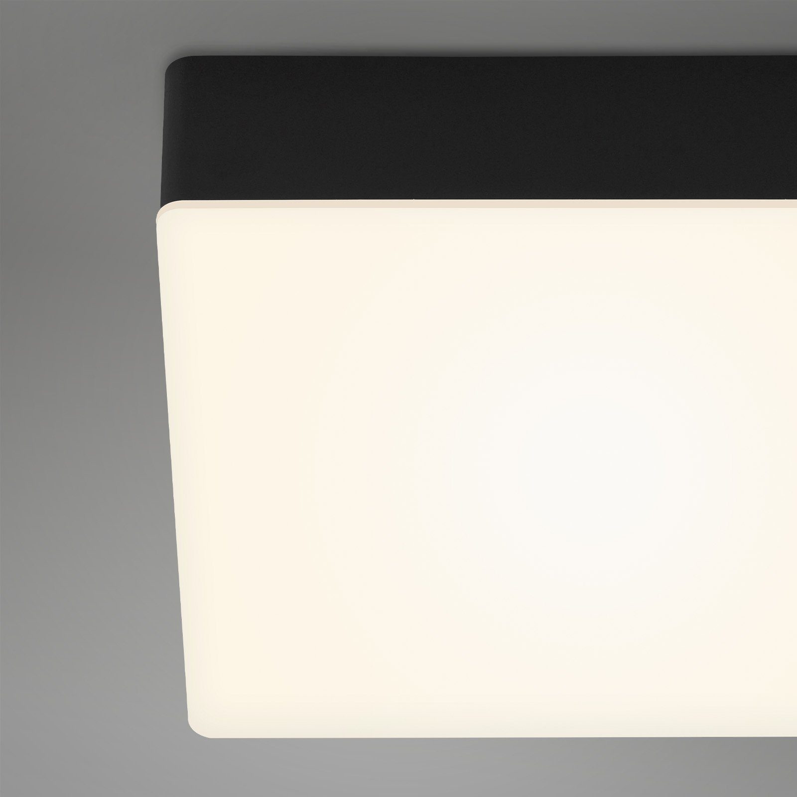 Briloner Leuchten LED Deckenleuchte 7071-015, verbaut, LED, fest Deckenlampe LED schwarz, Warmweiß