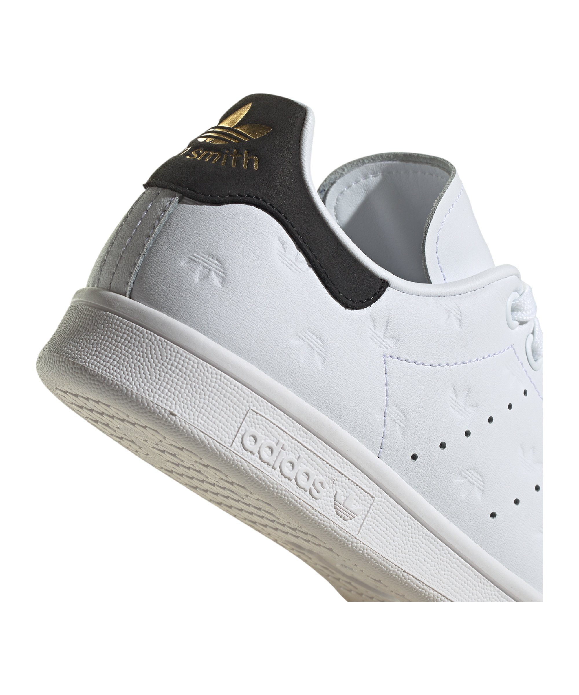 adidas Originals Damen Sneaker Stan Smith weissschwarzgold