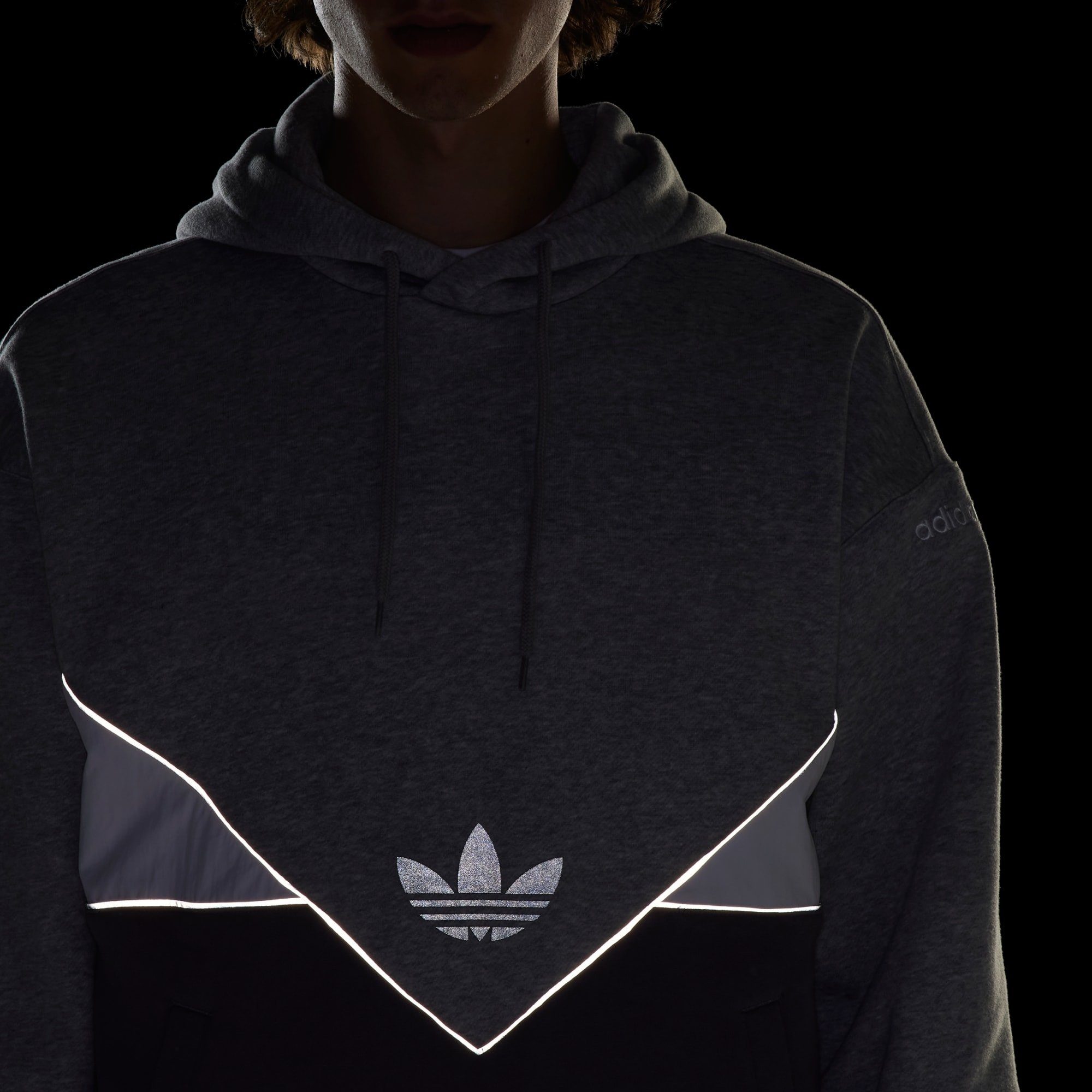 Medium REFLECTIVE Originals Hoodie ADICOLOR Grey adidas Heather HOODIE SEASONAL