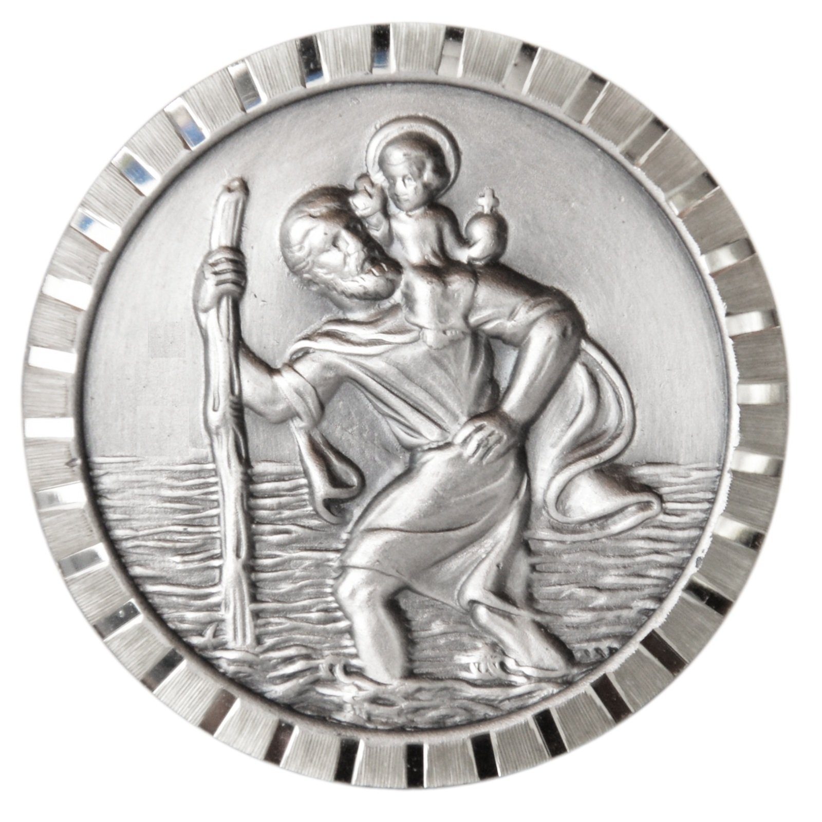 PistolaPeppers Amulett Heiliger Sankt Christophorus Relief Metall Plakette günstig online kaufen