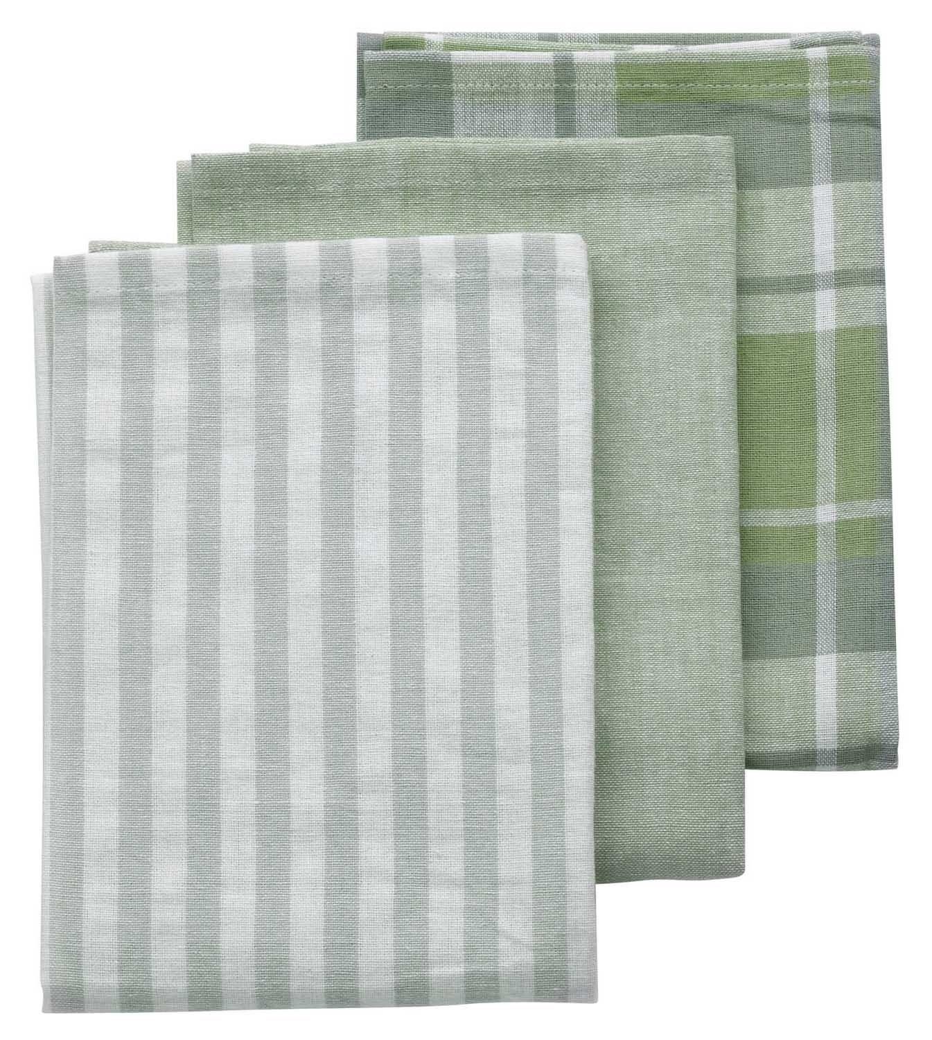 kela Geschirrtuch PASADO, 3tlg., Grün, Set, B 45 cm, L 65 cm