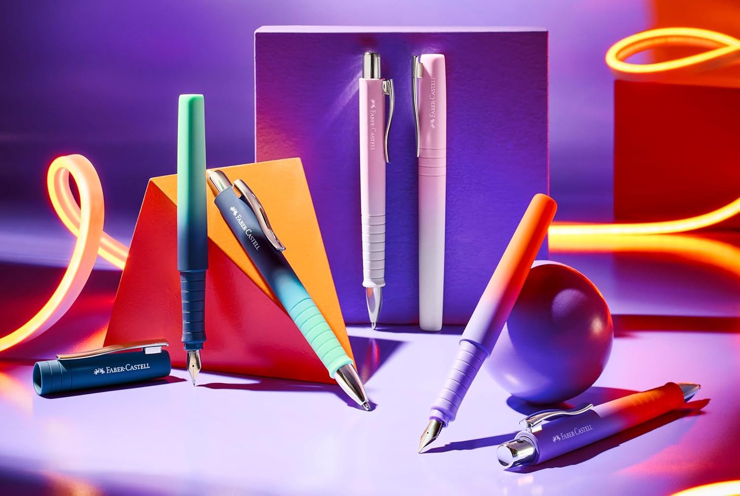 Eberhard Faber Kugelschreiber Faber-Castell Schreibset Blushing Sky Füller + Kugelschreiber