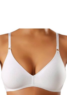 petite fleur Bralette-BH (Packung, 2 Stück) ohne Bügel aus angenehm weicher Baumwollqualität