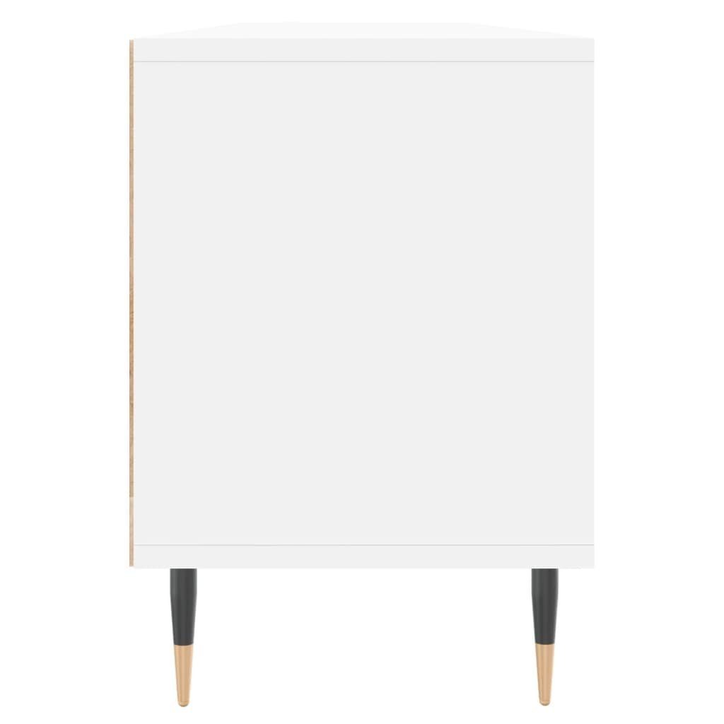 furnicato TV-Schrank Weiß 150x30x44,5 cm Holzwerkstoff