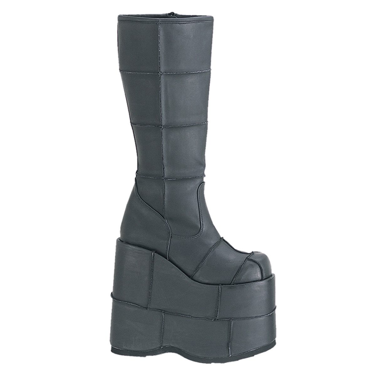 Auktion STACK-301 Damenia Damen Herren Plateau kniehohe Stiefel Flicke High-Heel-Stiefel
