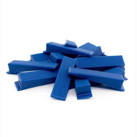 Lantelme Verlegeset 100 Stück Keile für Fliesen Verlegehilfe, (100-tlg), Fliesen Keile für Zuglaschen in blau