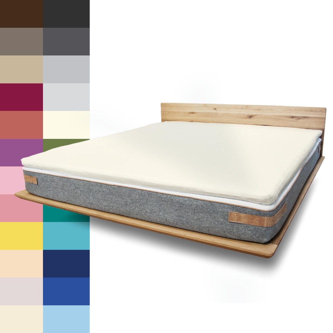 JONA SLEEP Spannbettlaken für Topper, wirft günstig online kaufen