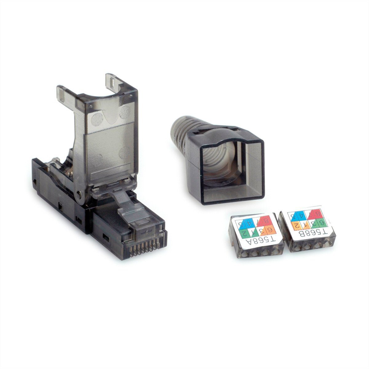 feldkonfektionierbarer RJ-45 Stecker Kat.6 (Class E), UTP Netzwerk-Panel