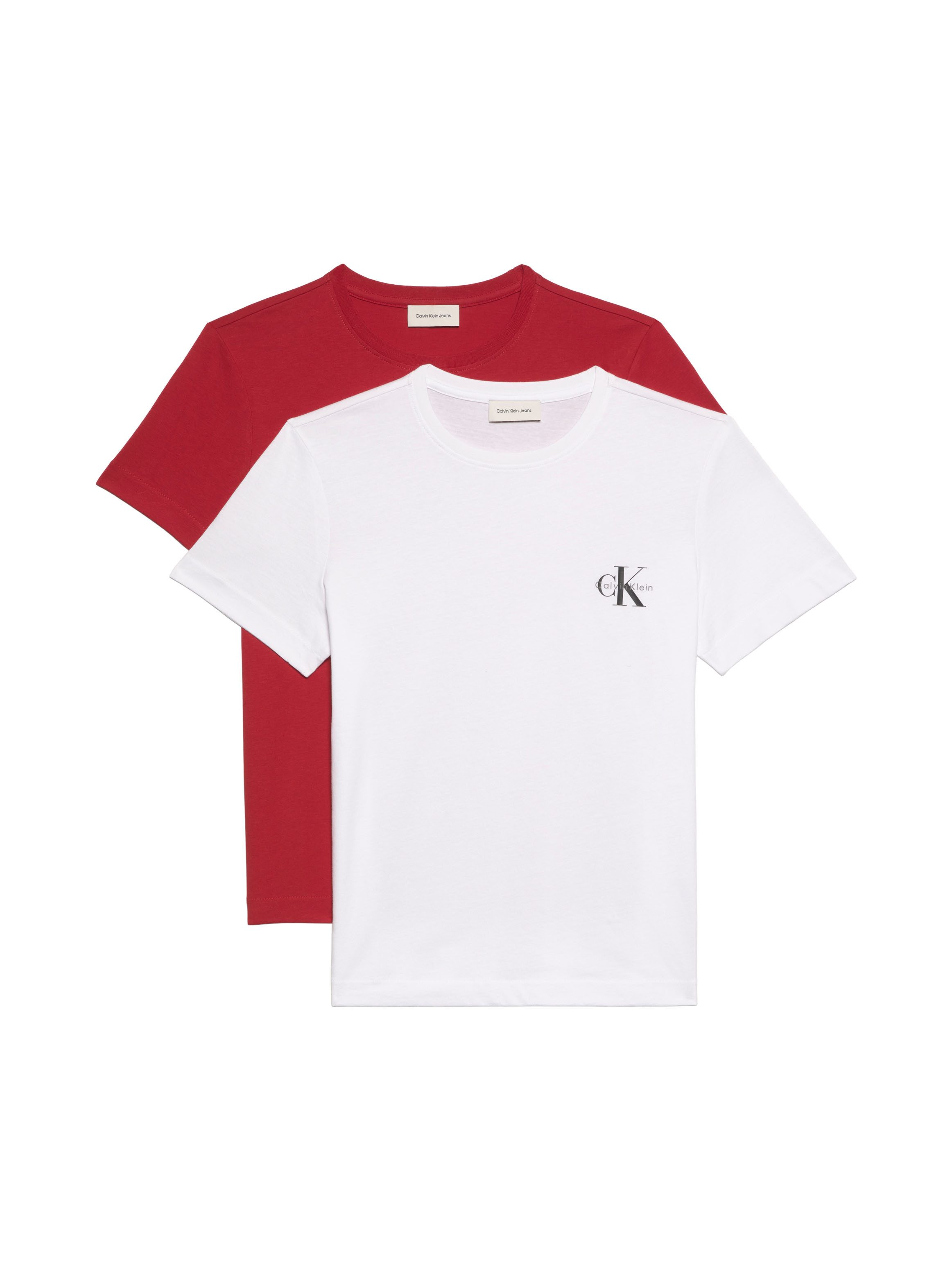 Calvin Klein Jeans T-Shirt (Packung, 2-tlg., 2er-Pack) Mit Rundhalsausschnitt